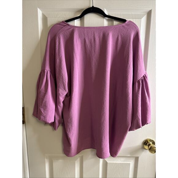 Ivy Jane Women’s Pink Balloon Sleeve Top Size M/L - Picture 4 of 5